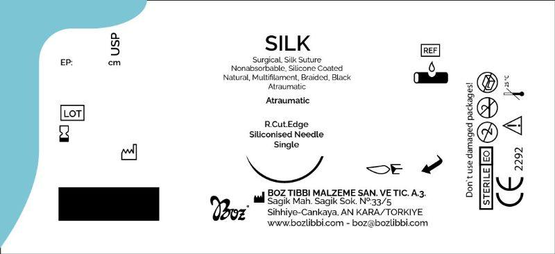 SILK чорний, USP 3-0 (М2) без голки, довжина 150 см